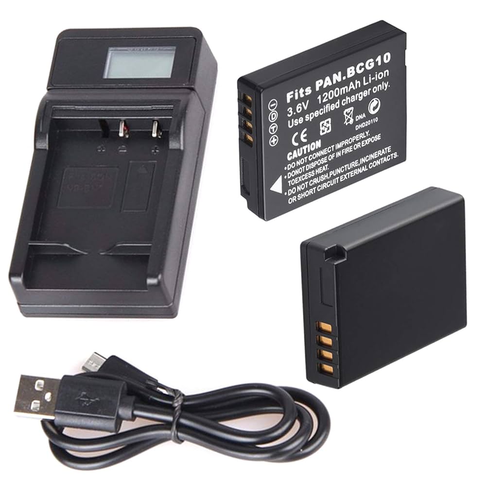 Amazon.com : Battery 2 Pack and LCD USB Travel Charger for